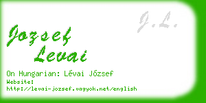 jozsef levai business card